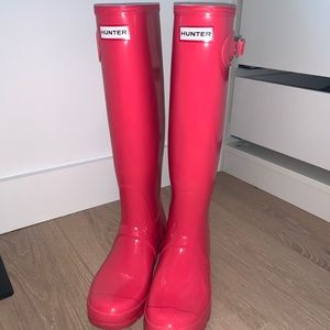 ❌SOLD❌ Pink Hunter Rain Boots